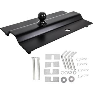 5th Wheel Gooseneck Hitch Trailer Towing Multi-Fit in-Bed Fixed Offset 25,000 lbs, 2-5/16-Inch Ball