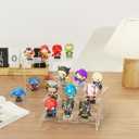 Acrylic Display Stand,8 Pcs 2 Set Display Risers, Acrylic Rectangular Display Shelf Holders for Showcase, Dessert, Perfume, Vendor Events, Cupcake Stands, Toys Display Shelves ( 8Pcs-Clear, 7L~8L~9L )