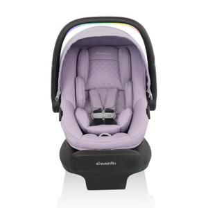 Evenflo LiteMax NXT Rear-Facing Lightweight Preemie and Infant Car Seat 3-30lbs with SensorySoothe. Easy Install with Base (Agate) Exp 2036-04-24