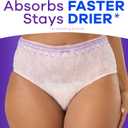 Always Discreet Adult Diapers for Women, Incontinence Underwear, Postpartum Essentials, Disposable Briefs, Max Absorbency, Bladder Leak Protection, 2XL / XXL, 52ct