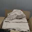 MUXHOMO 7 Pieces Full Comforter Set, Soft Bed in a Bag Full Size, All Season Bedding Set with Comforter, Flat Sheet, Fitted Sheet, Pillowcases & Shams, Beige