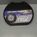 Snow-Chains Auto Fixing 1 Min Quick Fit Easy Installation Tire-Chains, Portable Reusable Universal Emergency Tire Traction Chain for Passenger Car, Pickup Trucks and SUV - Set of 2