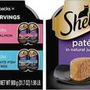 Sheba Perfect Portions Multipack Delicate Salmon and Tender Whitefish & Tuna Entrees Wet Cat Food, 2.64 oz., Count of 24, BB 10-06-27