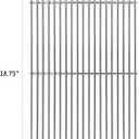 SHINESTAR 18.75" Grill Grates Replacement for Weber Genesis II/LX 300 Series with 3 Burner Gas Grills, Genesis II E-310 SE-310, LX E/S-340, Stainless Steel, 66802 & 66095, 2-Pack