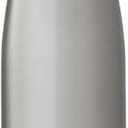 S'well Stainless Steel Water Bottle - 17 Fl Oz - Silver Lining - Triple-Layered Vacuum-Insulated Containers Keeps Drinks Cold for 36 Hours and Hot for 18 - BPA-Free - Perfect for the Go