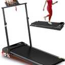 Walking Pad Treadmill with Incline,Under Desk Treadmill with Incline 2 in 1 for Walking and Jogging,2.5HP Compact Incline Walking Pad for Home Office with Remote Control (Dark black)