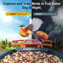 Birdsnap PAV-Bird Feeder with Camera,2K HD with 64GB Card, AI Identify Smart Bird House Cam Solar Panel,Live Stream,Motion Detection,Auto Record Video for Backyard Outdoors,Ideal Gift for Bird Lover