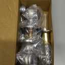 Copper Creek Colonial Privacy Interior Door Knob  ANSI Grade-3 Certified, Modern Heavy Duty Handle, Easy Install and Reversible for Bedroom, Bathroom and Closets  Satin Stainless (1 Pack)