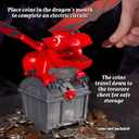Thames & Kosmos Robotic Dragon Bank Kit | Hands-on STEM Construction Toy, Build a Mechanical Dragon Coin Bank, Explore Electric Circuits & Engineering, Educational Birthday Gift, Boys & Girls Ages 8+