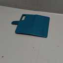 SUANPOT Compatible with Samsung Galaxy S25 Wallet case with RFID Blocking Credit Card Holder,Flip Book PU Leather Protective Cover Women Men for Samsung S25 Phone case Blue Green