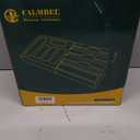 Calmbee 9 IN 1 Storage Bag Organizer for Kitchen Drawer, Bamboo Foil and Plastic Wrap with Cutter, Organizers Compatible Gallon, Quart, Sandwich Snack Size (Natural)