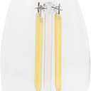 Sylvania LED TruWave Natural Series Dcor B10 Light Bulb, 40W Equivalent, Efficient 4W, Candelabra Base, 350 Lumens, Dimmable, Clear 5000K, Daylight - 2 Pack (40791)
