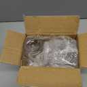 No Mess Bird Feeder Water Dispenser Set, Parakeet Cage Accessories, Bird Feeder and Waterers in Cage for Cockatiels, Finches, Lovebirds, Budgies, Canaries (White)