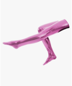 Aniler Men's and Women's 24/28/31/35 Inch Wet Look Thigh Party Tights Stockings Shiny Metallic Skintight Costumes Stockings, Pink, 28" Length Aniler Men's and Women's 24/28/31/35 Inch Wet Look Thigh Party Tights Stockings Shiny Metallic Skintight Costumes Stockings, Pink, 28" Length