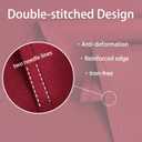 Burgundy Oval Tablecloth, 52 x 70 Inch, Stain and Wrinkle Resistant Machine Washable Polyester Table Cloth, Fabric Table Cover for Dining Buffet Party and Outdoor Use