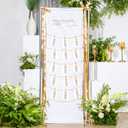 Wedding Seating Chart Board Display 76"x24" Linen Fabric Wedding Seating Chart for Reception Welcome Please Find Your Seat Sign Rustic Farmhouse Decor for Garden Ceremony Reception Display Outdoor