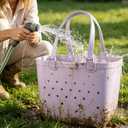 Beach Tote Bag, Waterproof Sandproof Rubber Beach Tote Bags For Women
