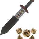 DND Dice Box, Sword Dagger Dice Holder for Gifts, Cool Polyhedral Role Playing Game Dice Box, Fantasy DND Tabletop RPG Accessories for Player (Sword)