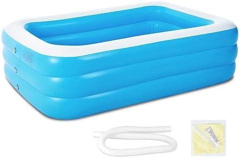 [Pack of 3] Inflatable Swimming Pools Family Swim Play Center Pool Blow up Kiddie Pool for Family Inflatable Lounge Pool for Kids Baby Adult Inflatable Water Ball