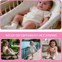 6 Pairs Baby Girl Ruffle Socks Non Slip Grippy Cotton Frilly Ankle Crew Fancy Dress Socks for Newborn Infant Toddler (US, Age, 6 Months, 12 Months, beige) (Beige, XS)