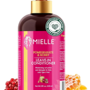 Mielle Organics Pomegranate & Honey Leave In Conditioner for Curly Hair - Moisturizing Detangler & Curly Hair Treatment to Help Repair Damage, Prevent Frizz & Improve Shine (12 Fl Oz)
