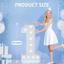 4FT 16 Marquee Numbers, 16 Light up Numbers for Party, Sweet 16 Birthday Decorations, Big 16 Sign with Light for Anniversary, Birthday Backdrop Decor