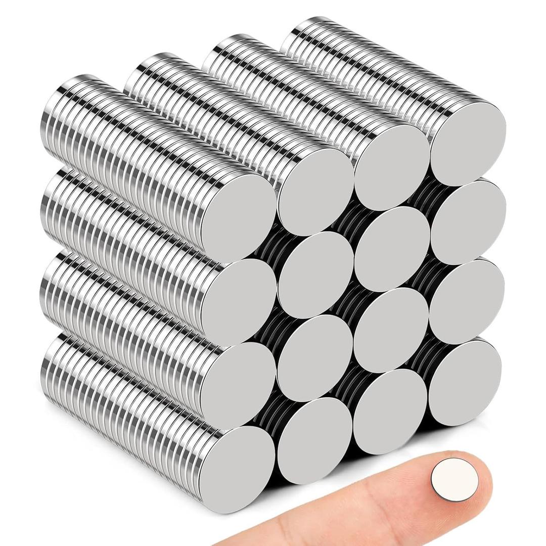 Small Magnets, 400 Pack Refrigerator Magnets 10x1mm Rare Earth Magnet Neodymium Magnet for Crafts, Whiteboard, Kitchen Cabinet