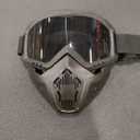 Airsoft Helmet Mask, Paintball Helmet Mask,Full Face Tactical Helmet Mask,Detachable Adjustable Military Tactical Helmet Mask, Black