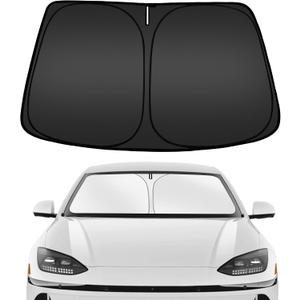 ARISMOTOR Windshield Sun Shade for Hyundai Ioniq 6 2023-2025 2026, Custom Fit Foldable Front Window Sunshade Sun Visor Protector, Block UV Rays Keep Your Car Cooler
