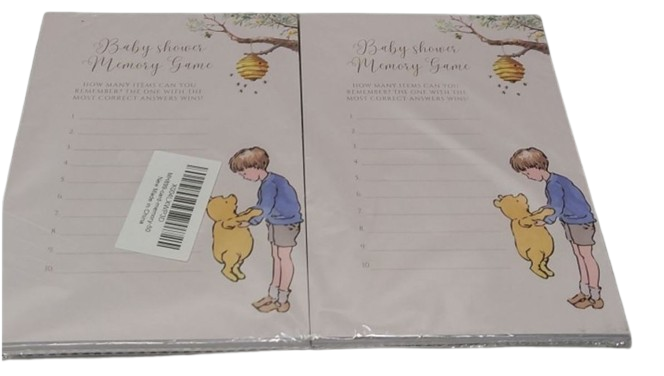 Winnie the Pooh Baby Shower Memory Game