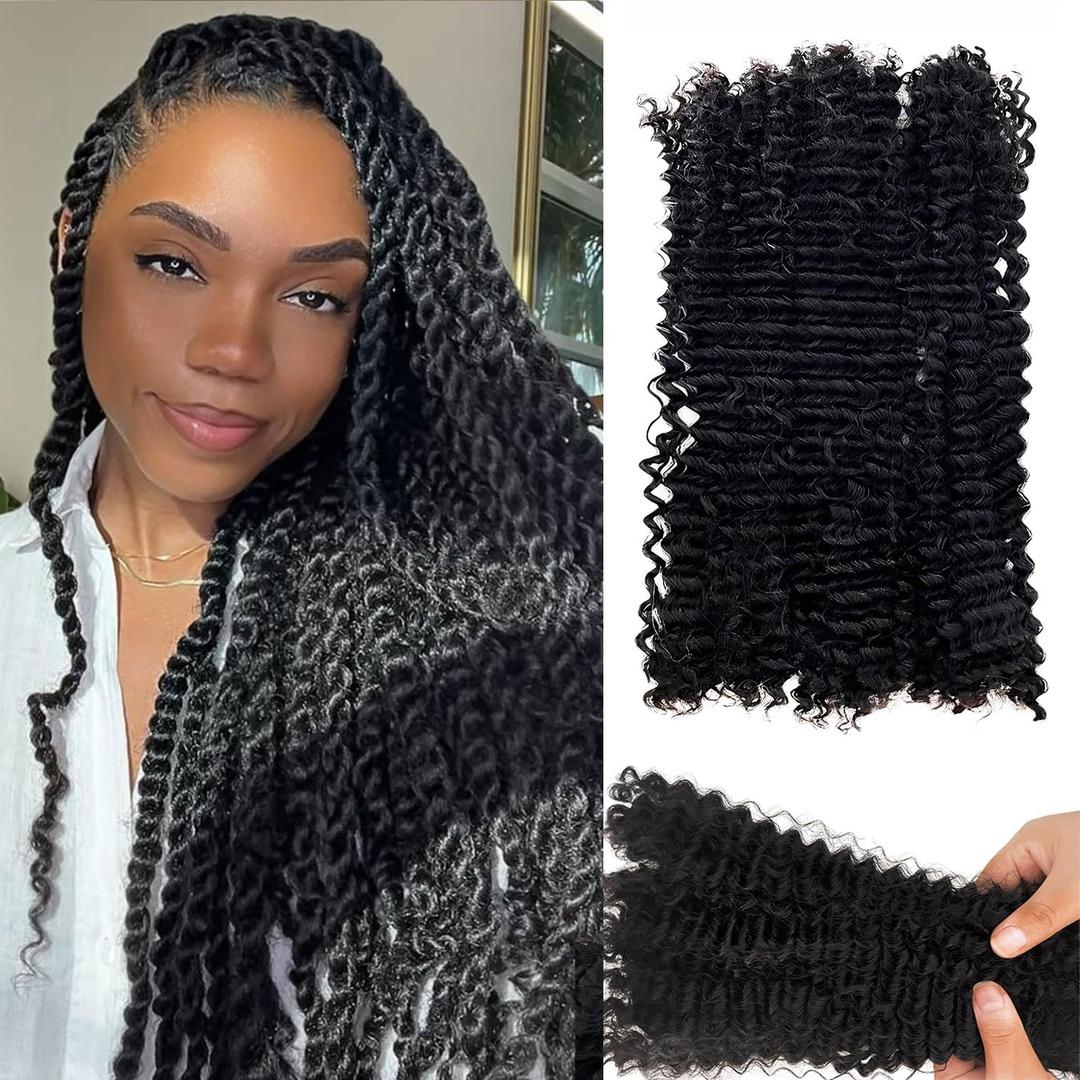 Afro Kinkys Bulk Human Hair 30g/Pack for Mini Twist, Braiding Hair for Dreadlocks, Loc Repair, Dreadlock Extensions Human Afro kinkyhair Bulk for Twists Natural Black, 22 Inch