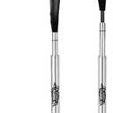 Playaput 5 Position Batting Tee,Hitting Tee Height Adjustable 24-46 Inch Baseball Tee with 2 Rubber Top,Aluminum Pole,Metal Base Softball Tee for All Players Practice Inside, Middle,Outside