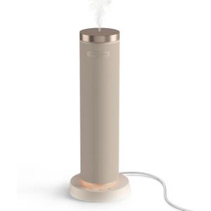 Homedics SereneScent Waterless Diffuser, Cold Air Scent Machine for Home, Diffuser for Large Rooms, App-Controlled Fragrance Diffuser with Timer and Ambient Lights, Beige