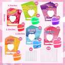 OCHIDO Valentines Day Cards for Kids- 30 Set of Heart Shape Slime with Valentines Greeting Cards - Valentine Exchange Gifts for kids ,School Event /Classroom Prizes,Valentine's Party Favors