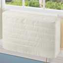 COSFLY Indoor Air Conditioner Cover AC Unit Covers for Inside 28 x 20 x 3 inches(L x Hx D) (White)