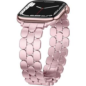 SNBLK Metal Band Compatible with Apple Watch Bands for Women 40mm 41mm 42mm 38mm 44mm 45mm 46mm 49mm, Stainless Steel Dressy Strap for iWatch Series 11 10 9 8 7 6 5 4 3 2 1 SE Ultra