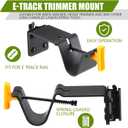 Tandefio 2 Pack Enclosed Trailer Weedeater Rack Steel Trimmer Mount Stores Weed Hedge Trimmers Organize Landscaping Tool Holder on E-Track in Trailer or Garage Equipment Accessories