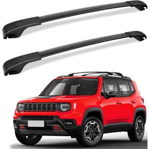 FengYu Roof Rack Cross Bars Compatible with Jeep Renegade 2015-2024, Aluminum Roof Rails Crossbars Rooftop Luggage Rack Cargo Ski Basket Luggage Carrier Rail