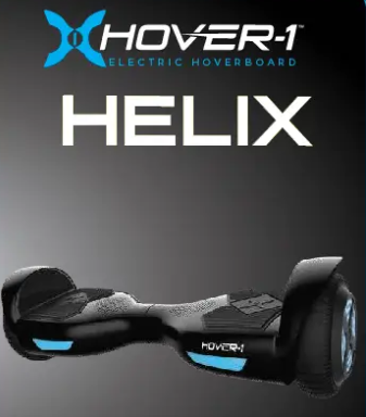 Hover-1 Helix Electric Roller 6.5in Wheels Bluetooth, Black H1-HELX-BLK