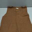 Womens Cute Lightweight V Neck Long Sweater Vest Dress Spring 2025 Trendy Ribbed Knit Side Slit Tunic Pullover Top (Medium, Brown)