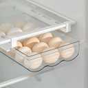 Egg Holder For RefrigeratorMini Fridge Drawer Organizer Egg Storage Bin Clear Egg Tray Clear Plastic Storage Container