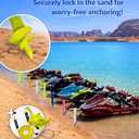 SandShark New Sport Boat Anchor and Jet Ski Anchor. Shallow Water Anchor Pole for Boat and PWC. Sand Anchor Kit for Boat and Kayak Anchor System. Easy Storage, High-Strength ABS
