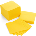Yellow Cocktail Napkins - Premium 5"x5"Disposable Linen-Like Beverage Napkins - Bulk Square Party Bar Serviettes for Weddings, Parties, Events, and Everyday Use - 120 Count