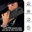 Compatible for TCL 50 XE 50XE 5G Phone Case, Folding Card Holder/Slots Kickstand/Stand Wallet Shockproof Protective Cover Case for TCL 50 XE 50XE 5G - Black