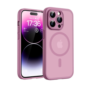 TOCOL Magnetic for iPhone 14 Pro Case, Upgraded Full Camera Protection, Compatible with Magsafe, Drop Protection, Translucent Matte Back Phone Cover 6.1 inch (Lilac Purple)