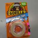 Gorilla Super Glue Tape, High Tack, Double Sided, Clear, 5/8in x 20ft