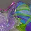 Tutu Dreams Long Train Fairy Princess Dress for Girls 1-8Y with Wings Set Birthday Party (Medium, Green)