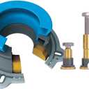 DANCO All-in-One Toilet Installation Kit, Perfect Seal Wax Ring & Zero Cut Bolts, Toilet Repair, Wax-Free, Mounting Toilet Bolts (10879X)