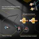 Dual Knock Sensors with Wiring Harness and Intake Manifold Gasket Kit | for Chevy Silverado Avalanche Tahoe, GMC Sierra Yukon, Cadillac Hummer & More GM Vehicles | Replace# 12601822,213-3521,89060413