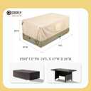 COSFLY Heavy-Duty Waterproof Patio Furniture Cover for Outdoor Table and Chairs Set - Fits 74L x 47W inch, 600D Oxford Fabric Ultimate Weatherproof Rectangular Cover with Adjustable Straps